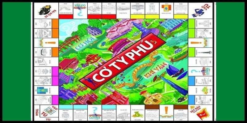 Bàn cờ của game Cờ tỷ phú
